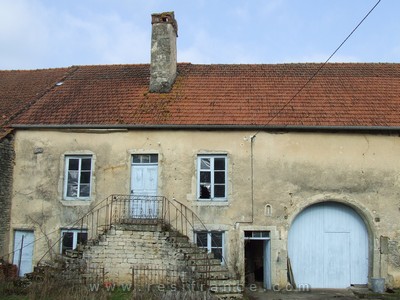 Karakteristieke dorps boerderij, Haute-Saone, Frankrijk